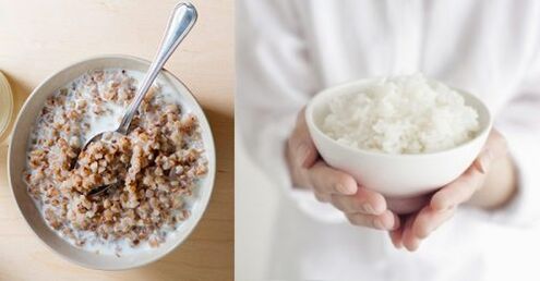 Mingau de arroz de trigo sarraceno para sair da dieta ceto