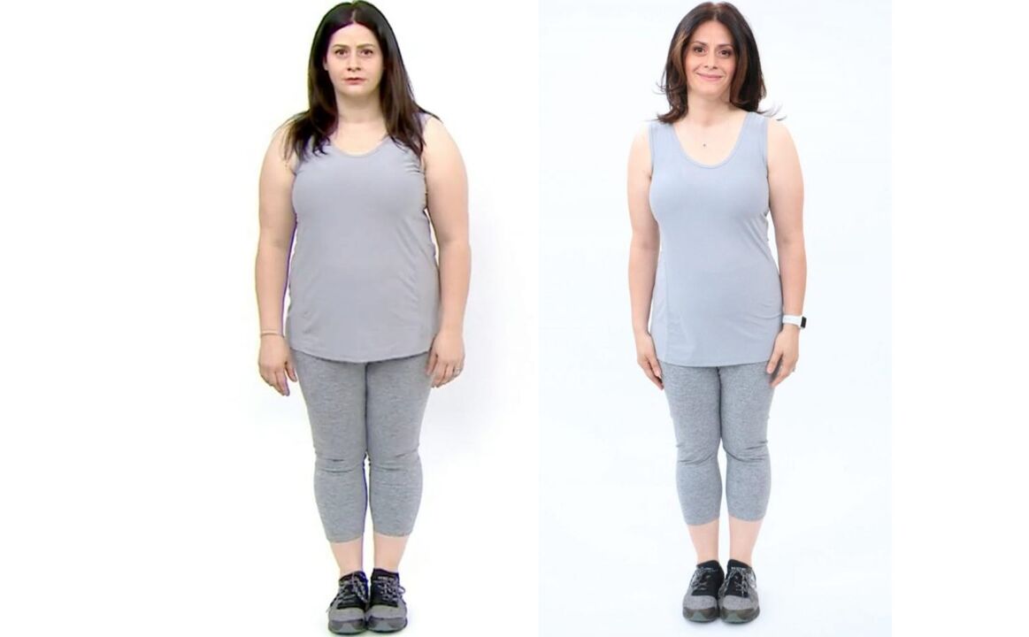 antes e depois da perda de peso em casa