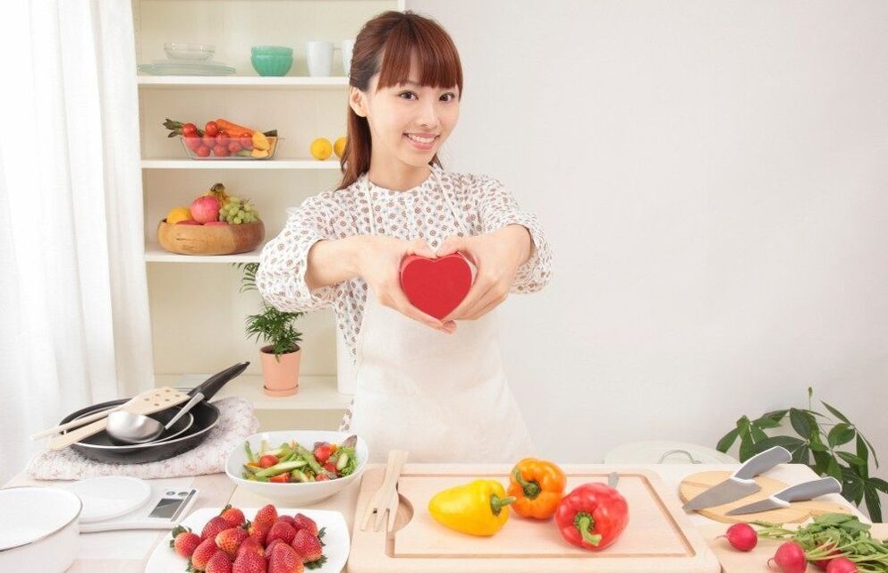 Dieta japonesa para pessoas jovens e saudáveis